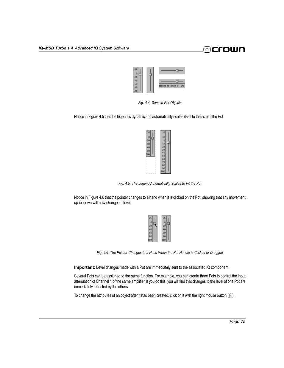 Crown Audio IQ-MSD Turbo Software User Manual | Page 75 / 222