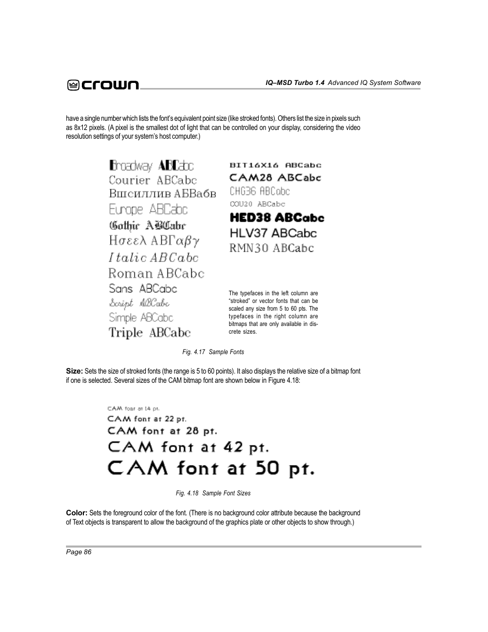 Crown Audio IQ-MSD Turbo Software User Manual | Page 86 / 222