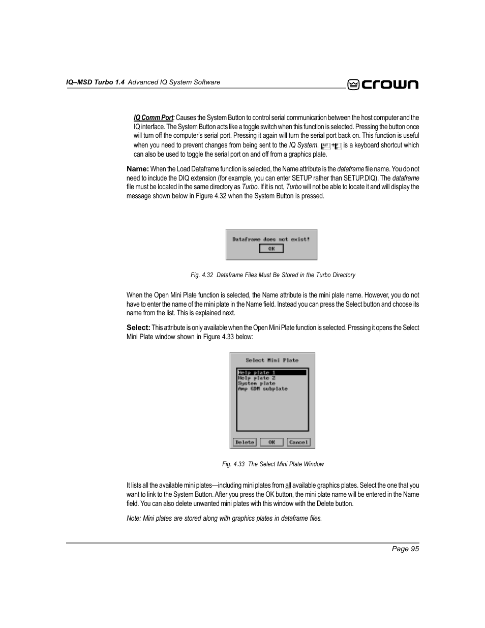 Crown Audio IQ-MSD Turbo Software User Manual | Page 95 / 222