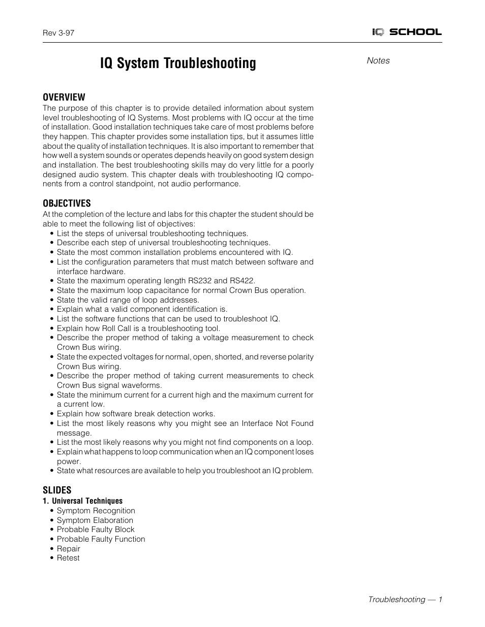 Crown Audio IQ System User Manual | 18 pages