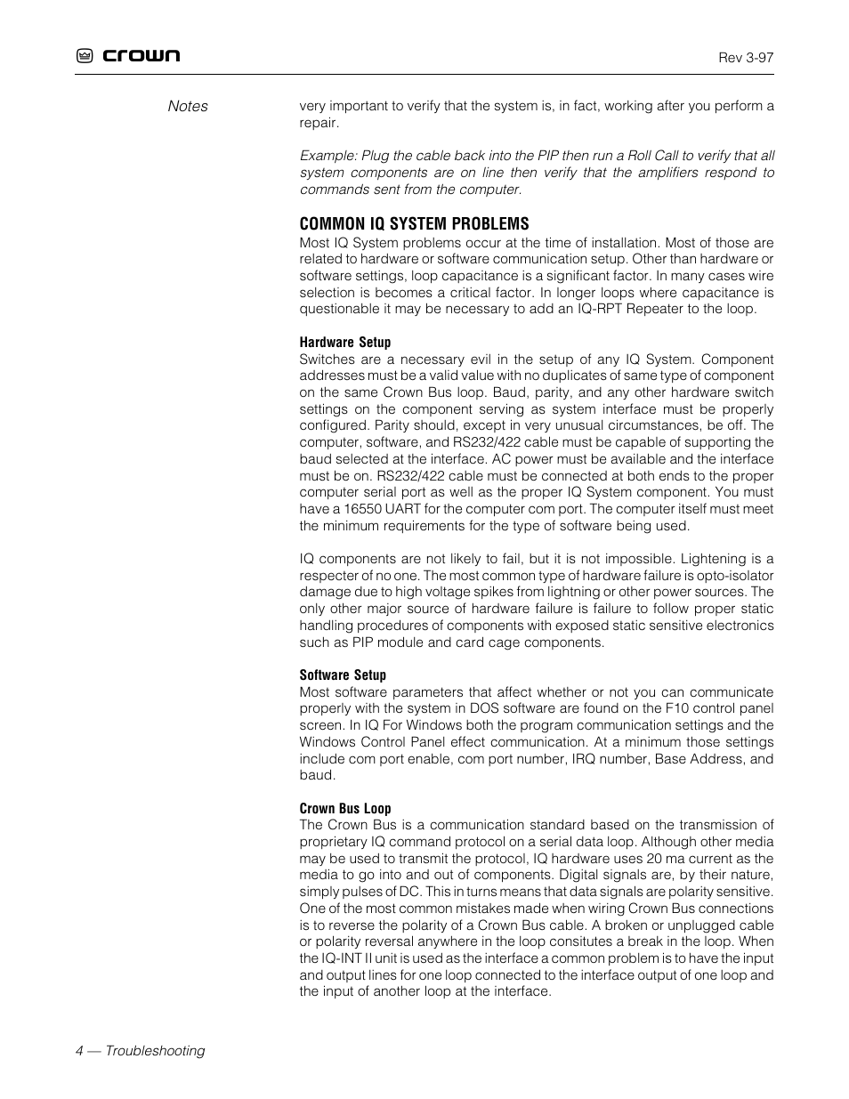 Crown Audio IQ System User Manual | Page 4 / 18