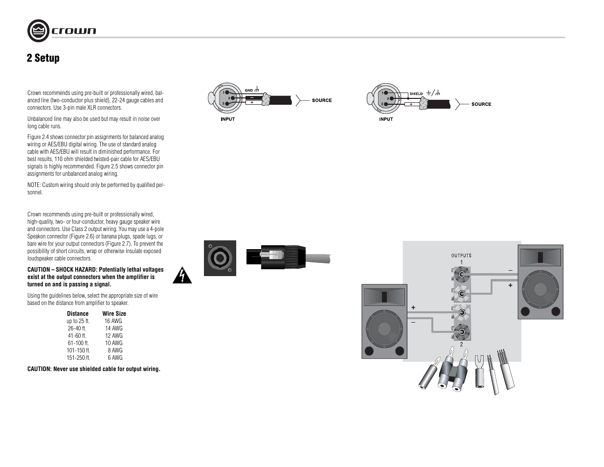 2 setup | Crown Audio I-Tech I-T8000 User Manual | Page 10 / 48