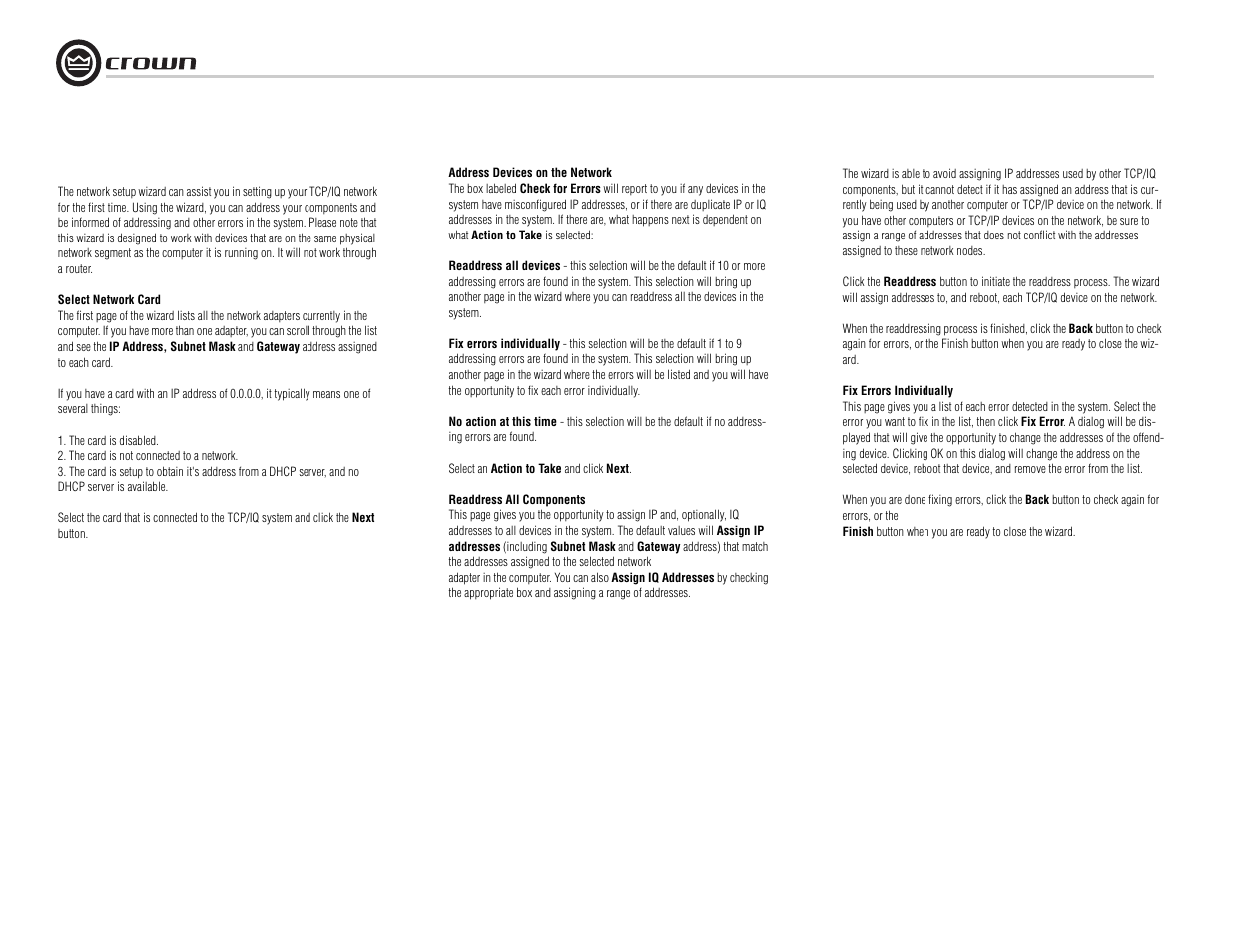 Crown Audio I-Tech I-T8000 User Manual | Page 24 / 48