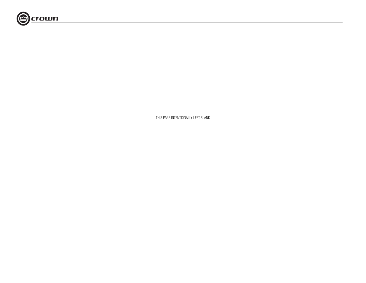 Crown Audio I-Tech I-T8000 User Manual | Page 44 / 48