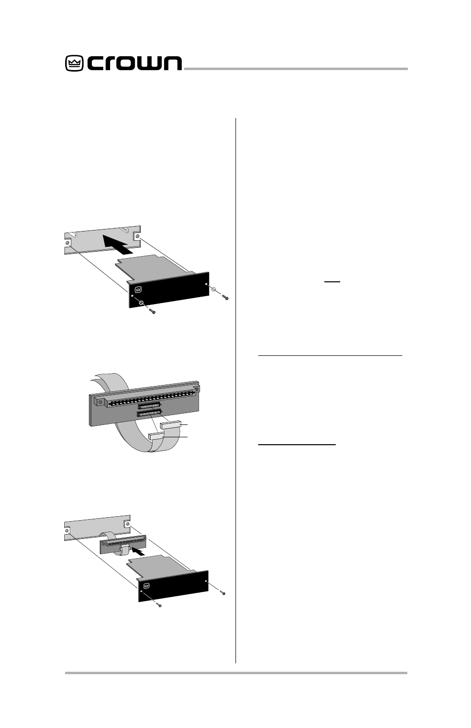 P.i.p, Pip2, Standard p.i.p. amplifiers | P.i.p.– edcb, Pip2 amplifiers, P.i.p.–edcb | Crown Audio P.I.P.-EDCb User Manual | Page 8 / 12