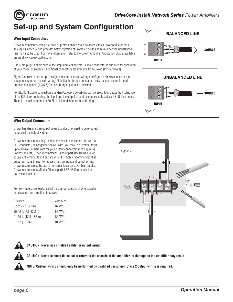 Set-up and system configuration | Crown Audio DCi Series – Network Input Models User Manual | Page 8 / 66