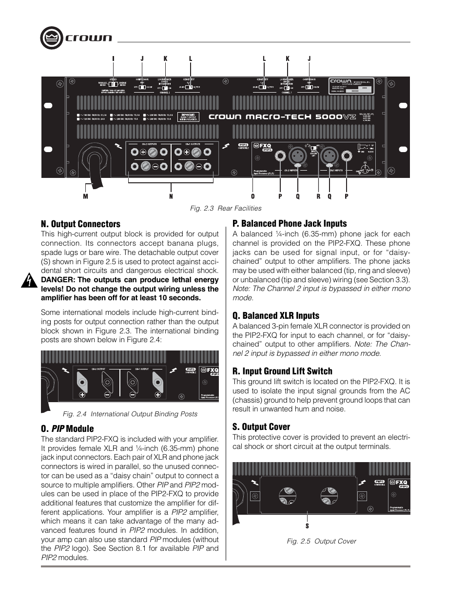 Crown Audio Macro-Tech MA-5000VZ User Manual | Page 11 / 43