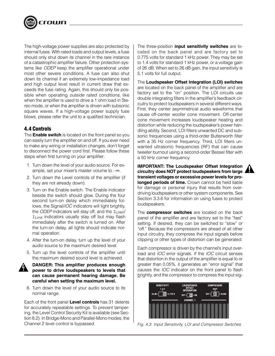 Crown Audio Macro-Tech MA-5000VZ User Manual | Page 25 / 43