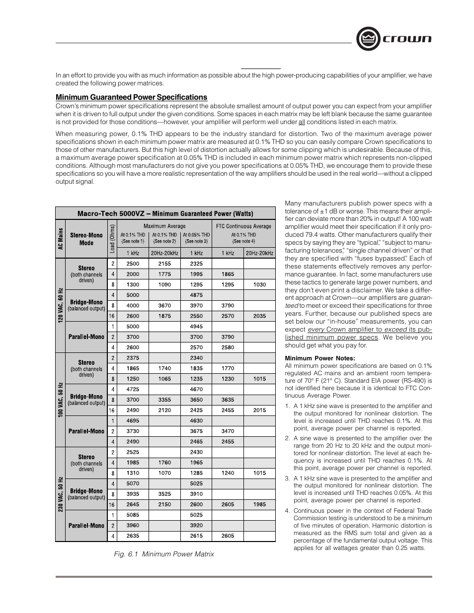 Crown Audio Macro-Tech MA-5000VZ User Manual | Page 34 / 43