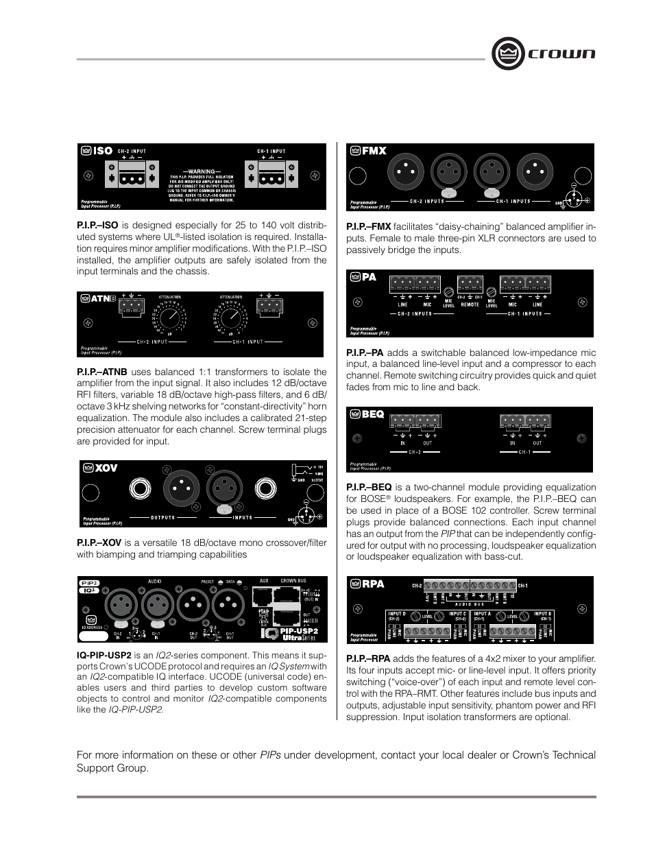 Crown Audio Macro-Tech MA-5000VZ User Manual | Page 40 / 43