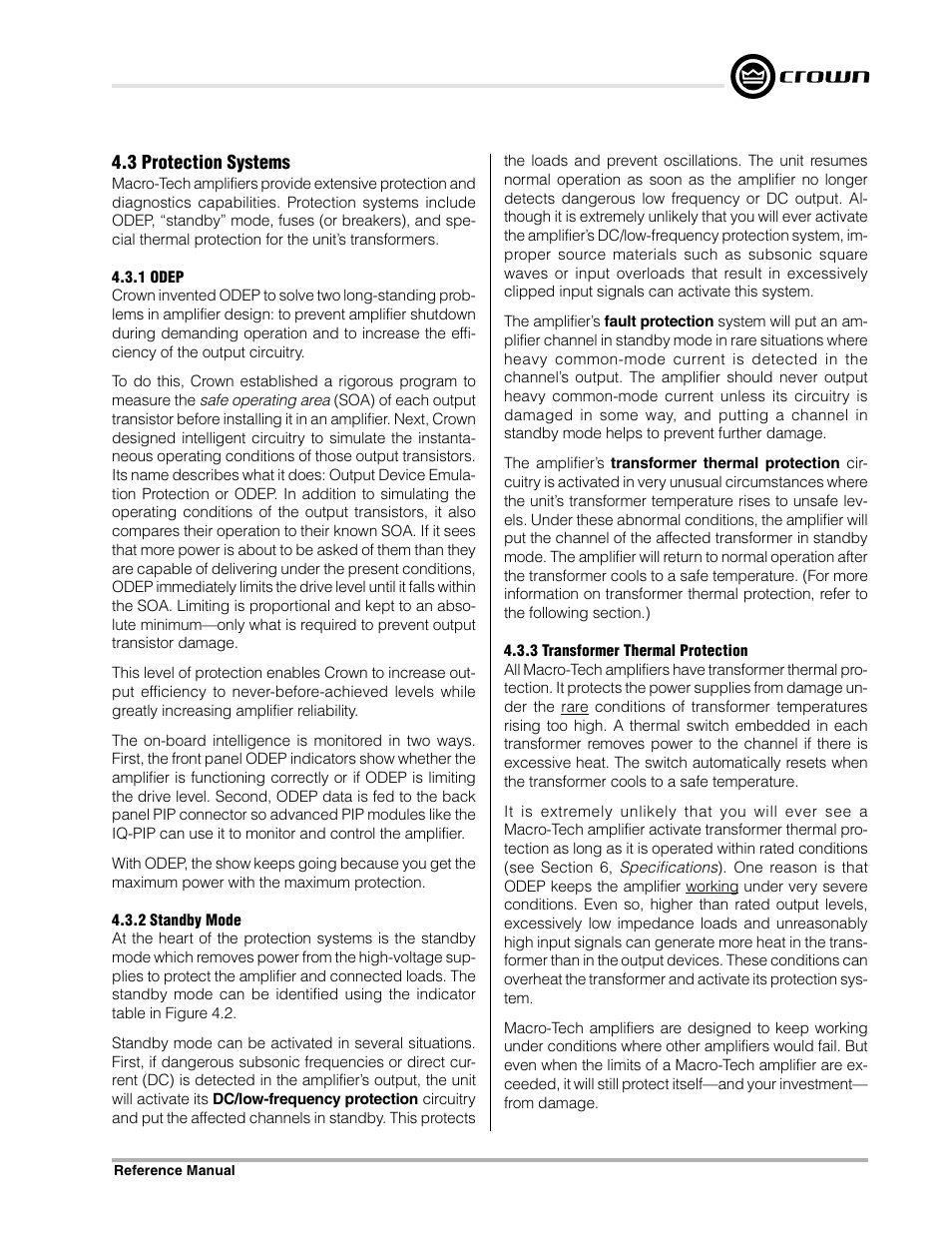 Crown Audio Macro-Tech Series (600, 1200 & 2400) User Manual | Page 21 / 42