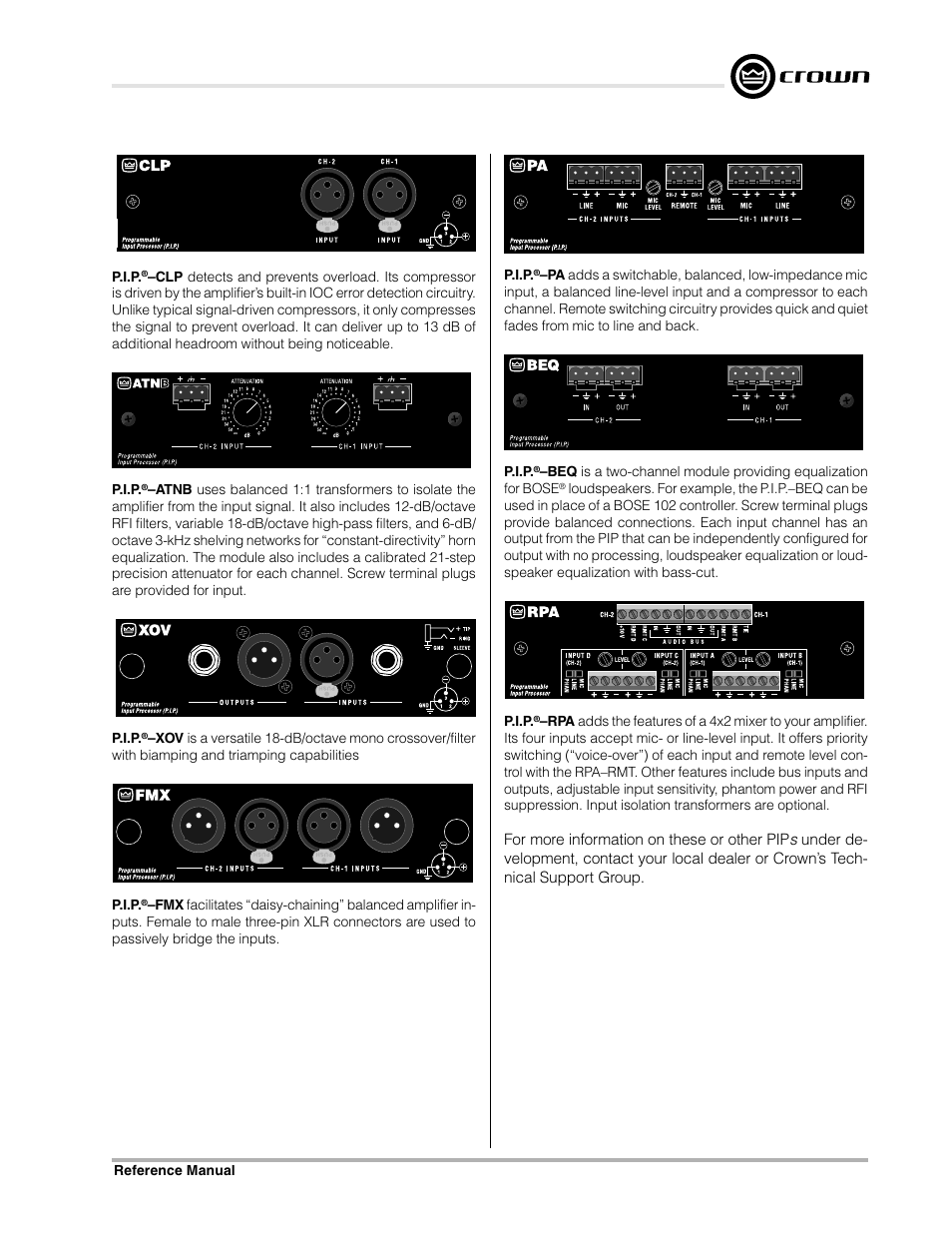 Crown Audio Macro-Tech Series (600, 1200 & 2400) User Manual | Page 39 / 42