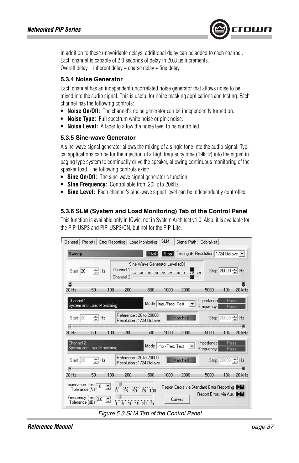 Crown Audio PIP-Lite Module User Manual | Page 37 / 68