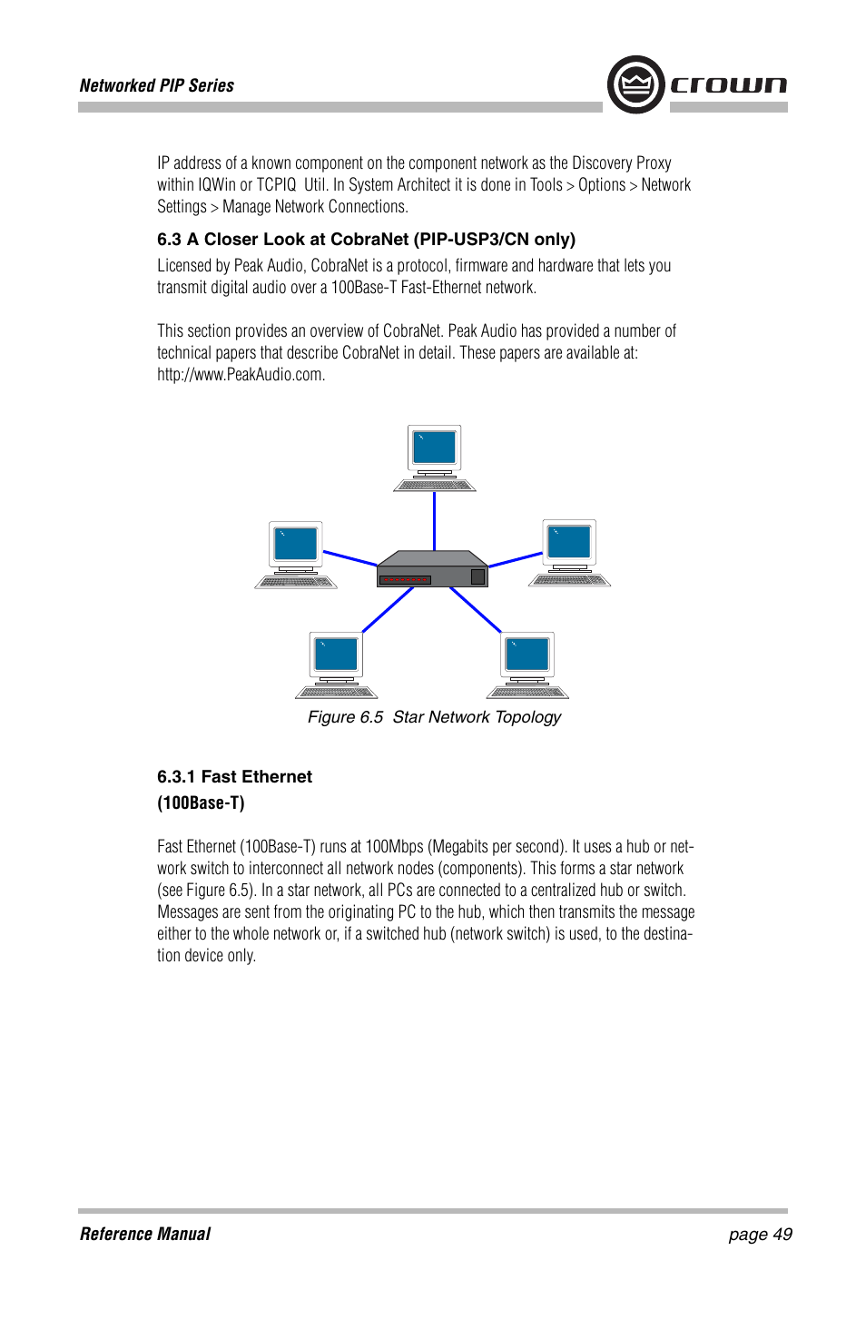 Crown Audio PIP-Lite Module User Manual | Page 49 / 68