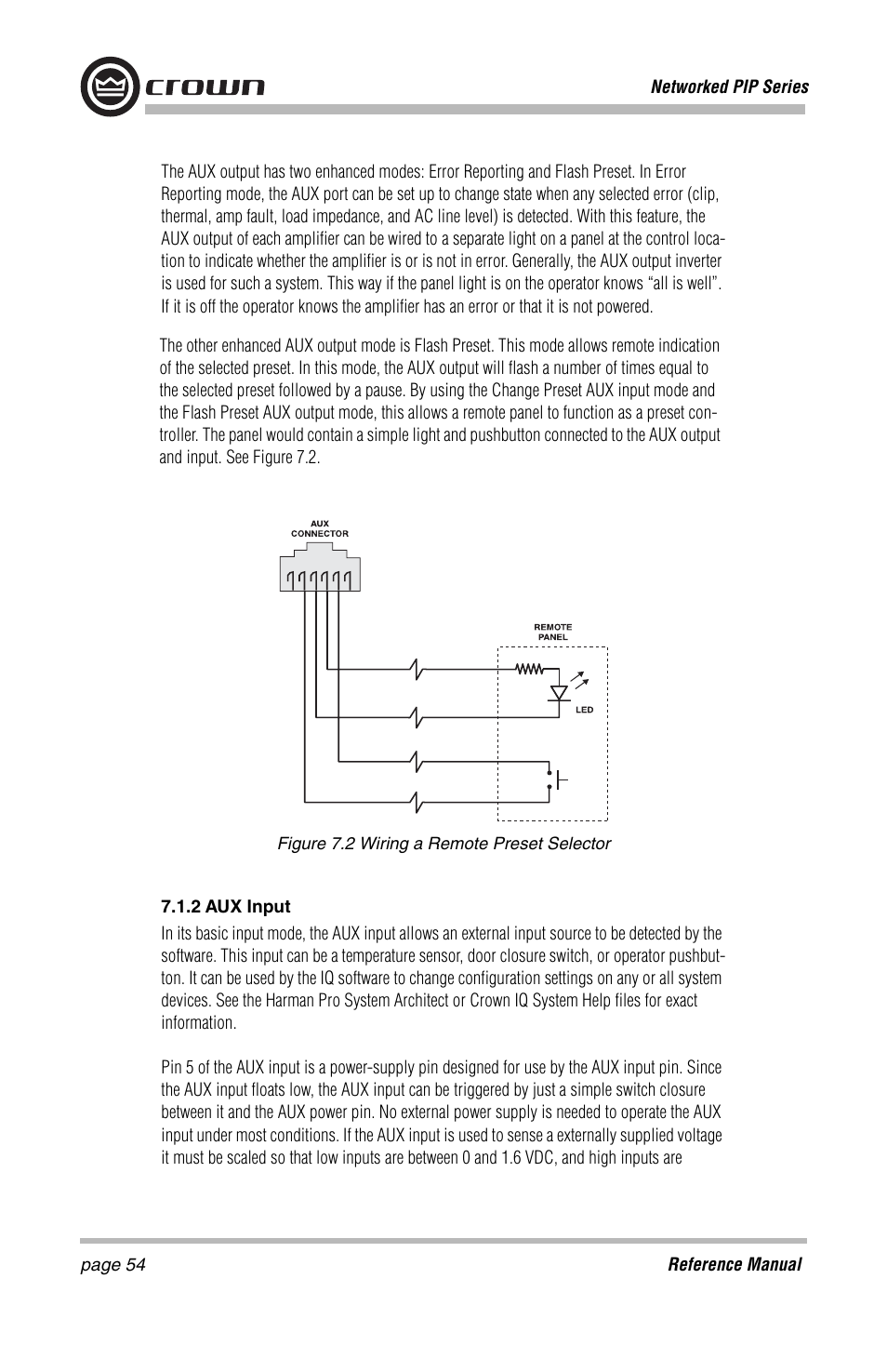 Crown Audio PIP-Lite Module User Manual | Page 54 / 68