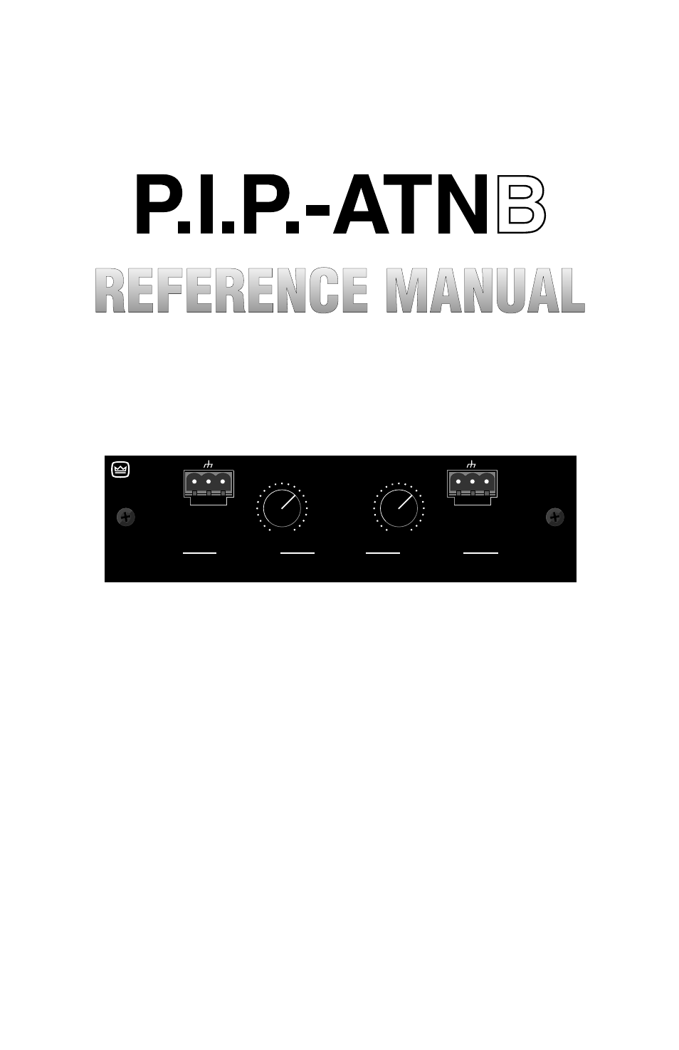 Crown Audio P.I.P.-ATNb User Manual | 8 pages