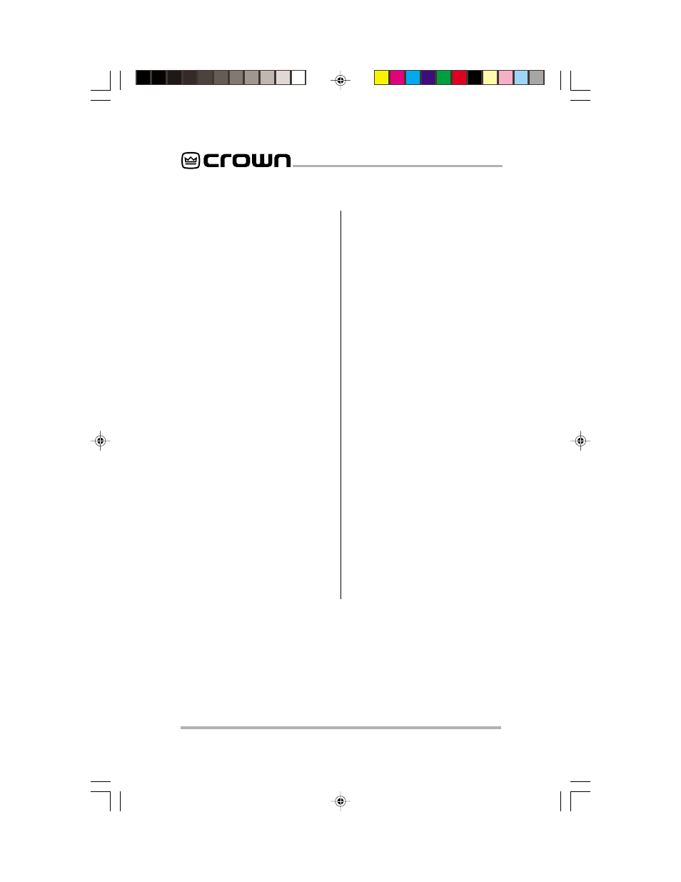 4 operation | Crown Audio RSVP User Manual | Page 12 / 19