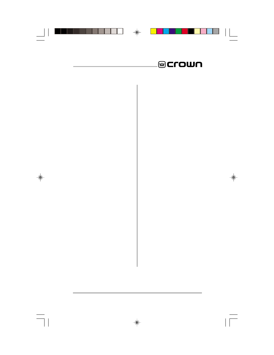 5 technical information, 6 specifications | Crown Audio RSVP User Manual | Page 13 / 19