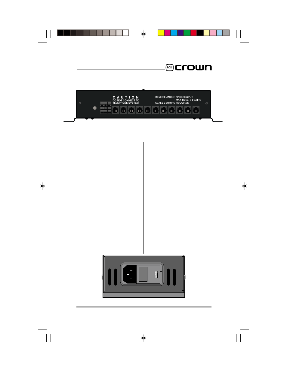 2 facilities | Crown Audio RSVP User Manual | Page 5 / 19
