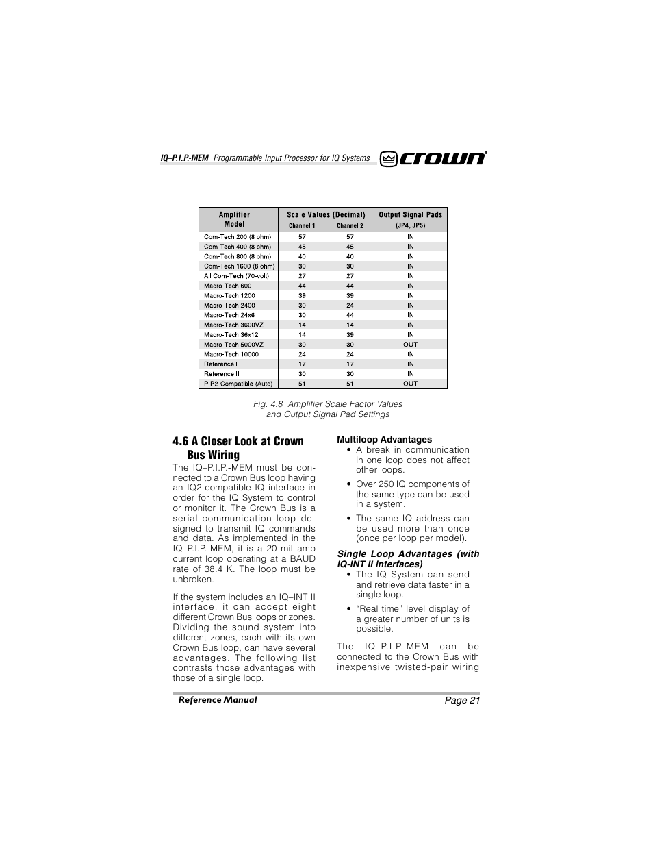 6 a closer look at crown bus wiring | Crown Audio IQ-P.I.P.-MEM User Manual | Page 21 / 37