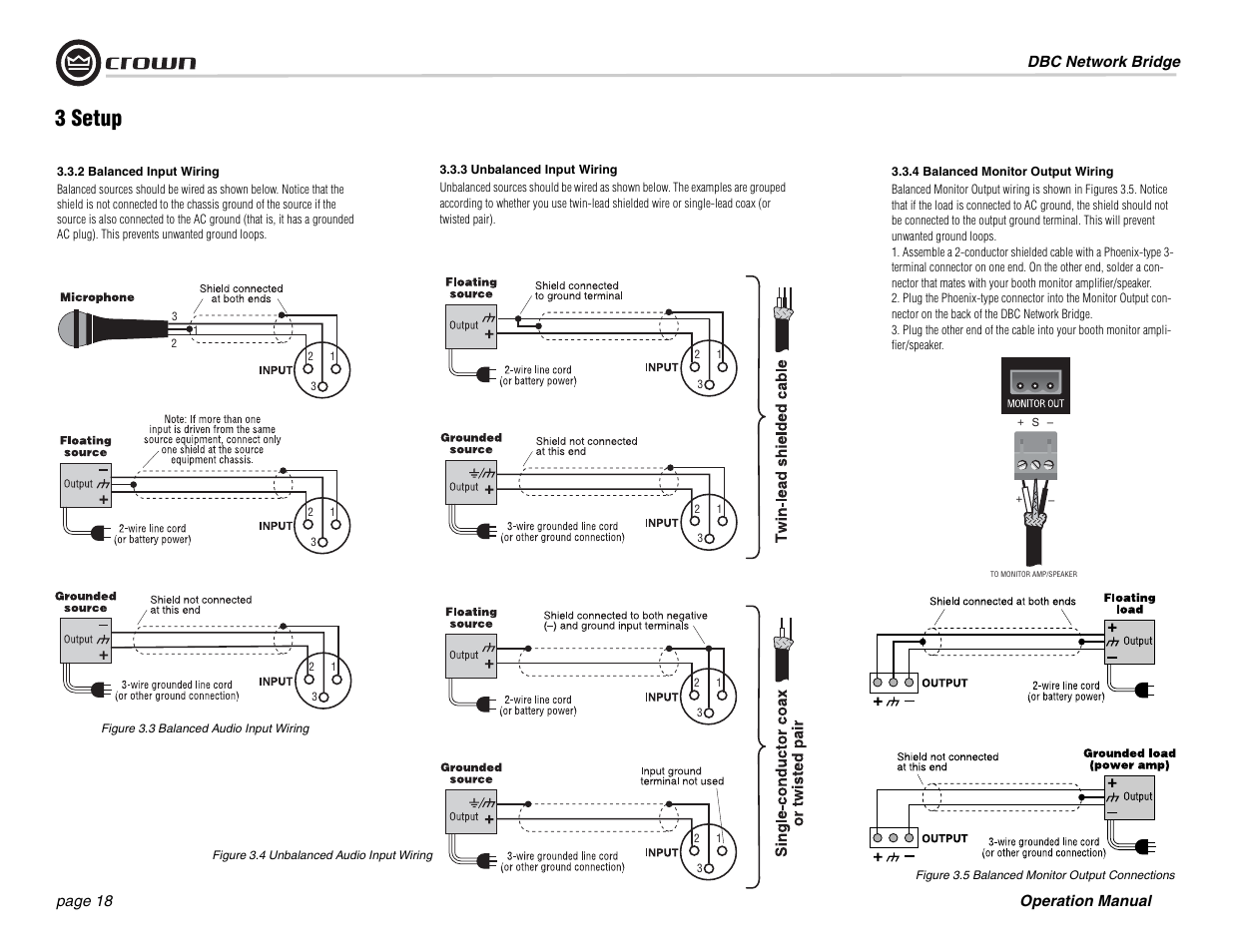 3 setup | Crown Audio DBC Network Bridge User Manual | Page 18 / 84