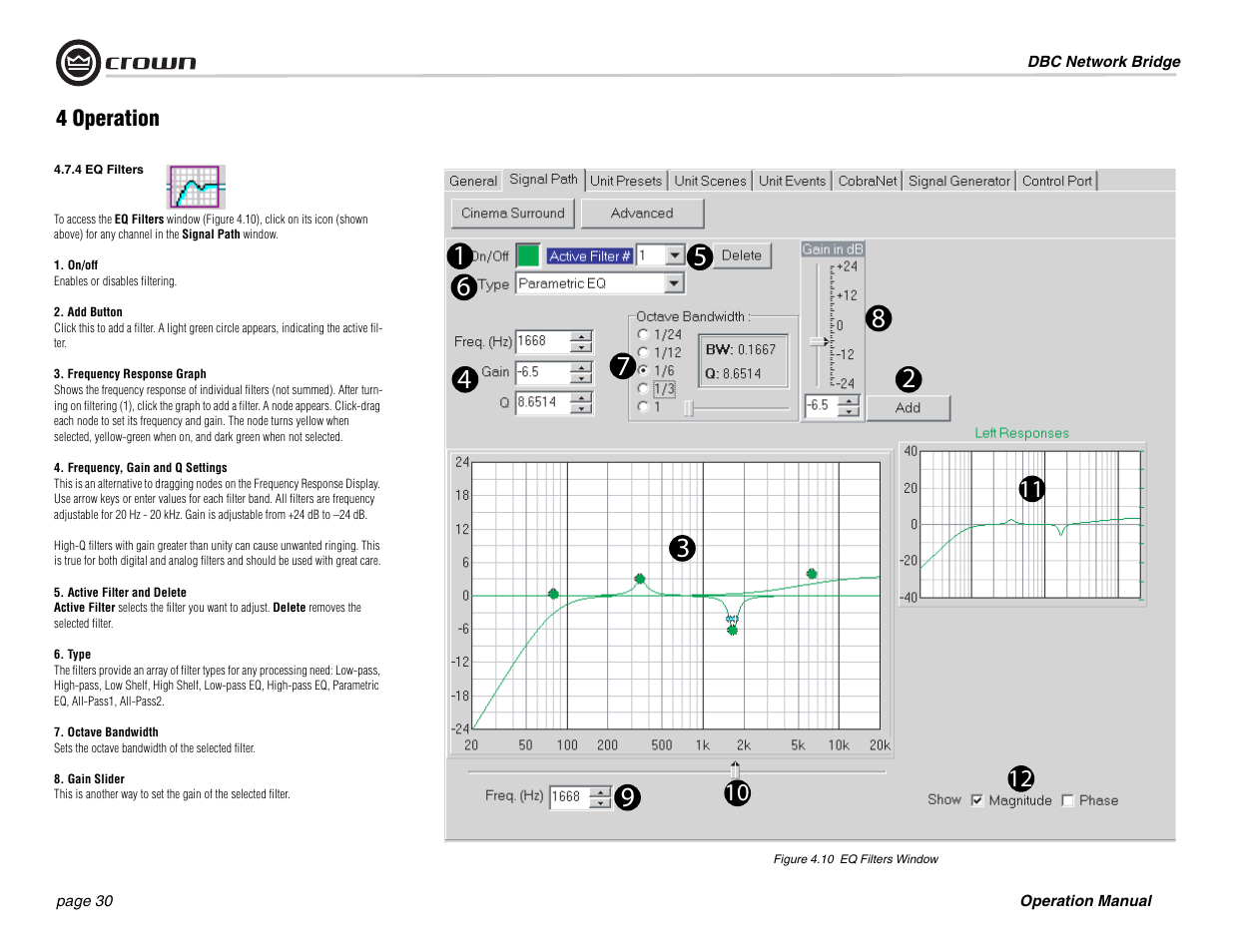 Crown Audio DBC Network Bridge User Manual | Page 30 / 84