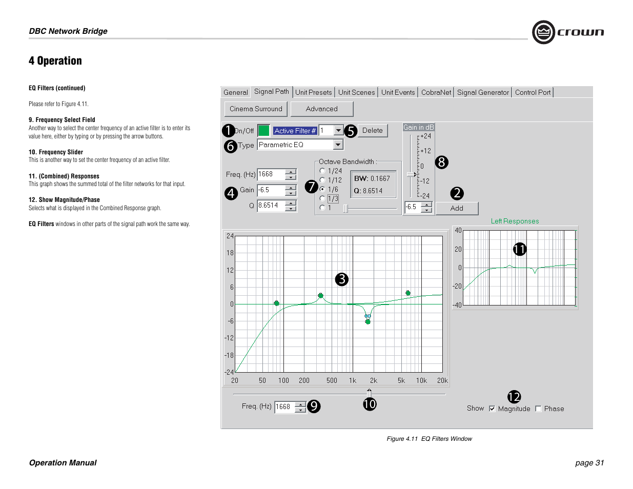 Crown Audio DBC Network Bridge User Manual | Page 31 / 84