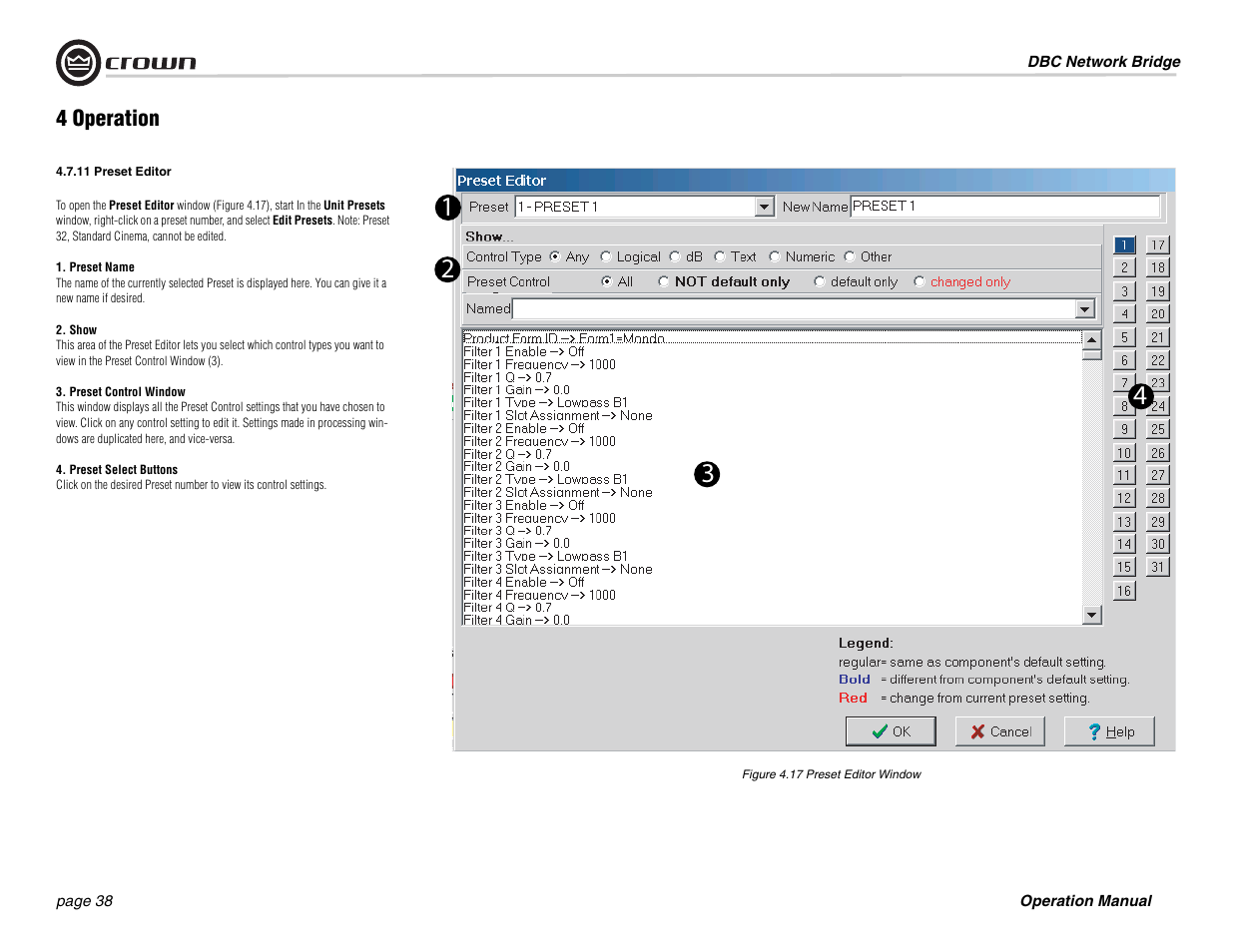 Crown Audio DBC Network Bridge User Manual | Page 38 / 84