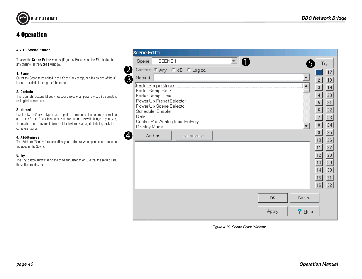 Crown Audio DBC Network Bridge User Manual | Page 40 / 84