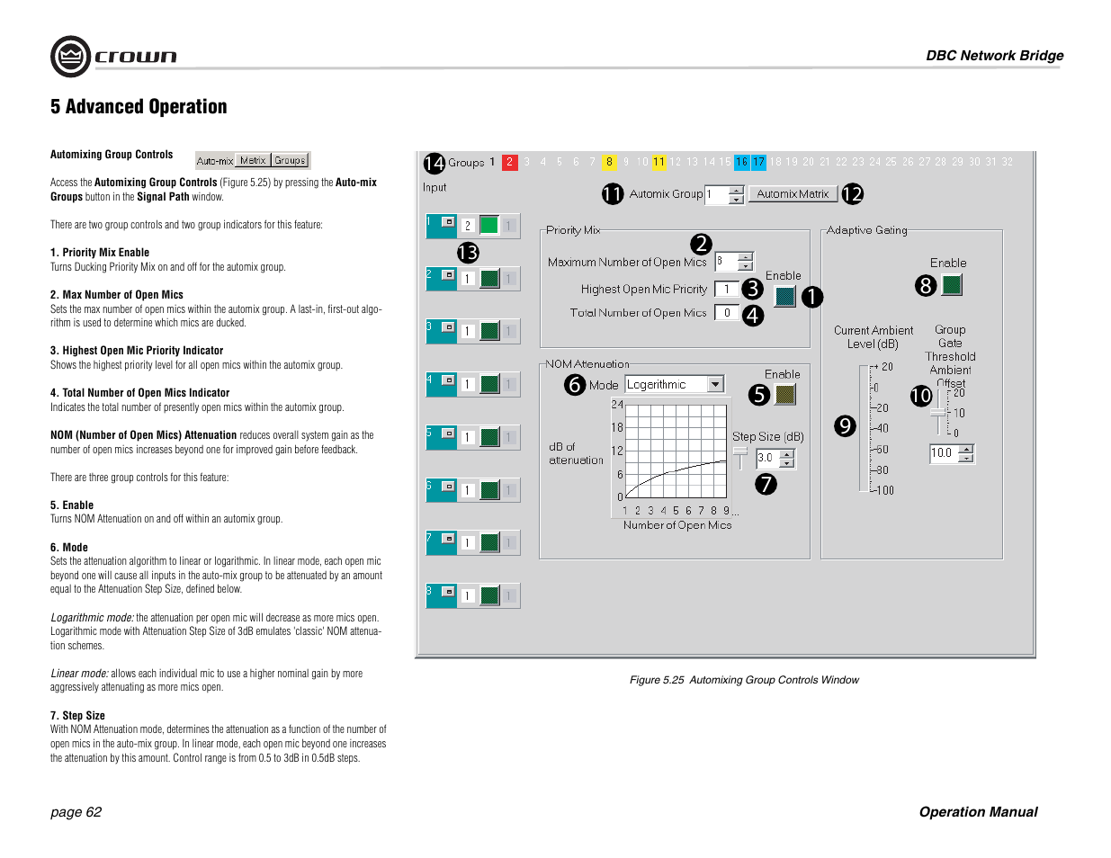 Crown Audio DBC Network Bridge User Manual | Page 62 / 84