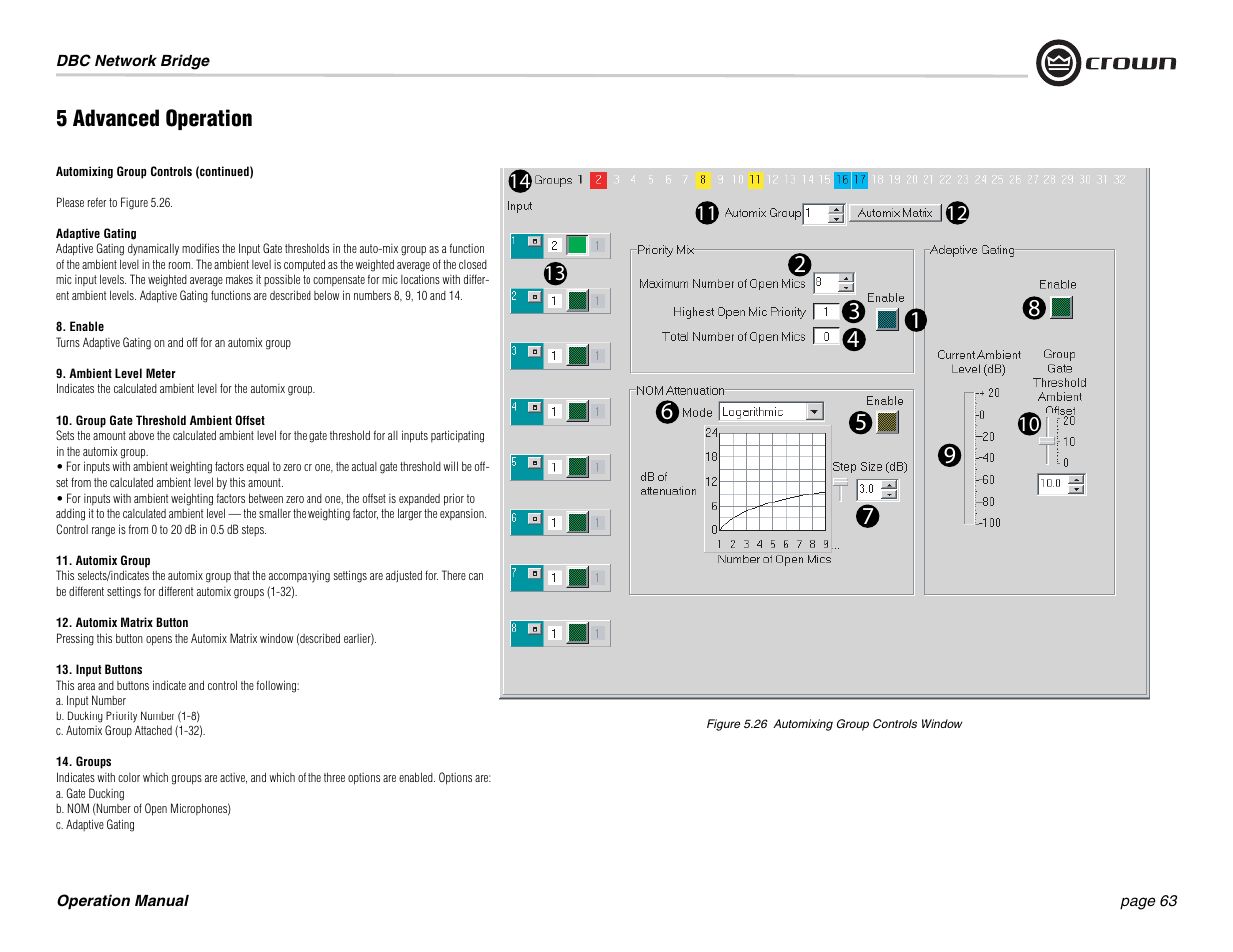 Crown Audio DBC Network Bridge User Manual | Page 63 / 84