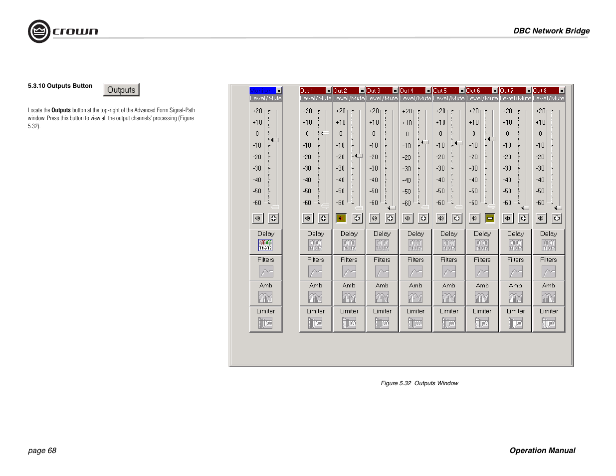 Crown Audio DBC Network Bridge User Manual | Page 68 / 84