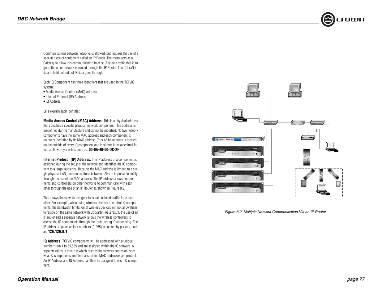 Crown Audio DBC Network Bridge User Manual | Page 77 / 84