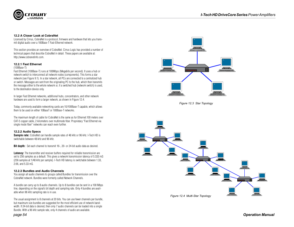 Crown Audio I-Tech 4x3500HD User Manual | Page 54 / 72