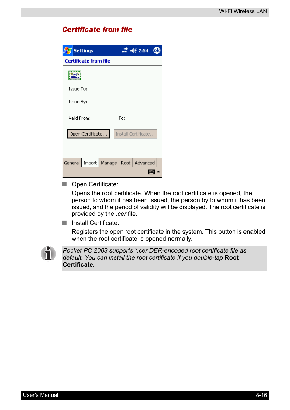 Toshiba Pocket PC e800 User Manual | Page 117 / 223