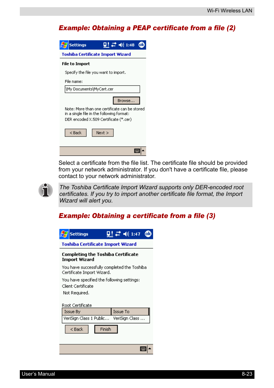 Toshiba Pocket PC e800 User Manual | Page 124 / 223
