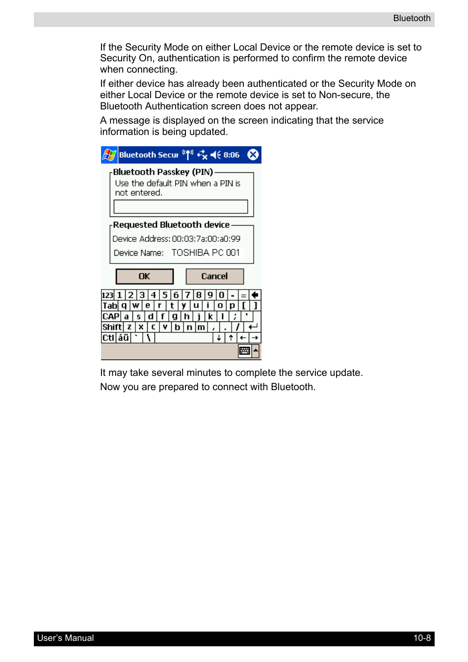 Toshiba Pocket PC e800 User Manual | Page 142 / 223