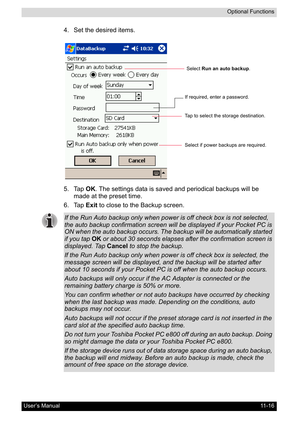 Toshiba Pocket PC e800 User Manual | Page 171 / 223