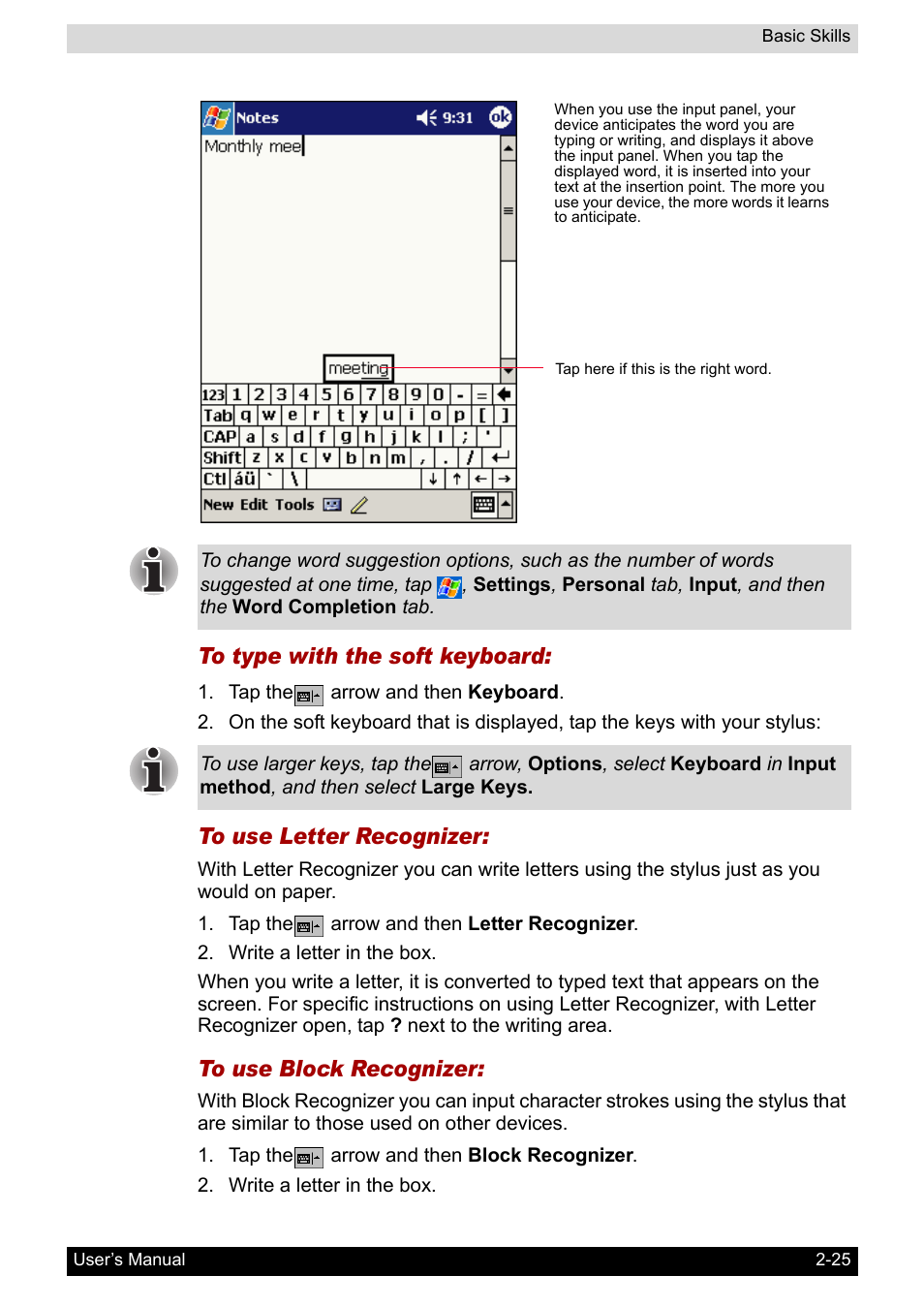 Toshiba Pocket PC e800 User Manual | Page 43 / 223