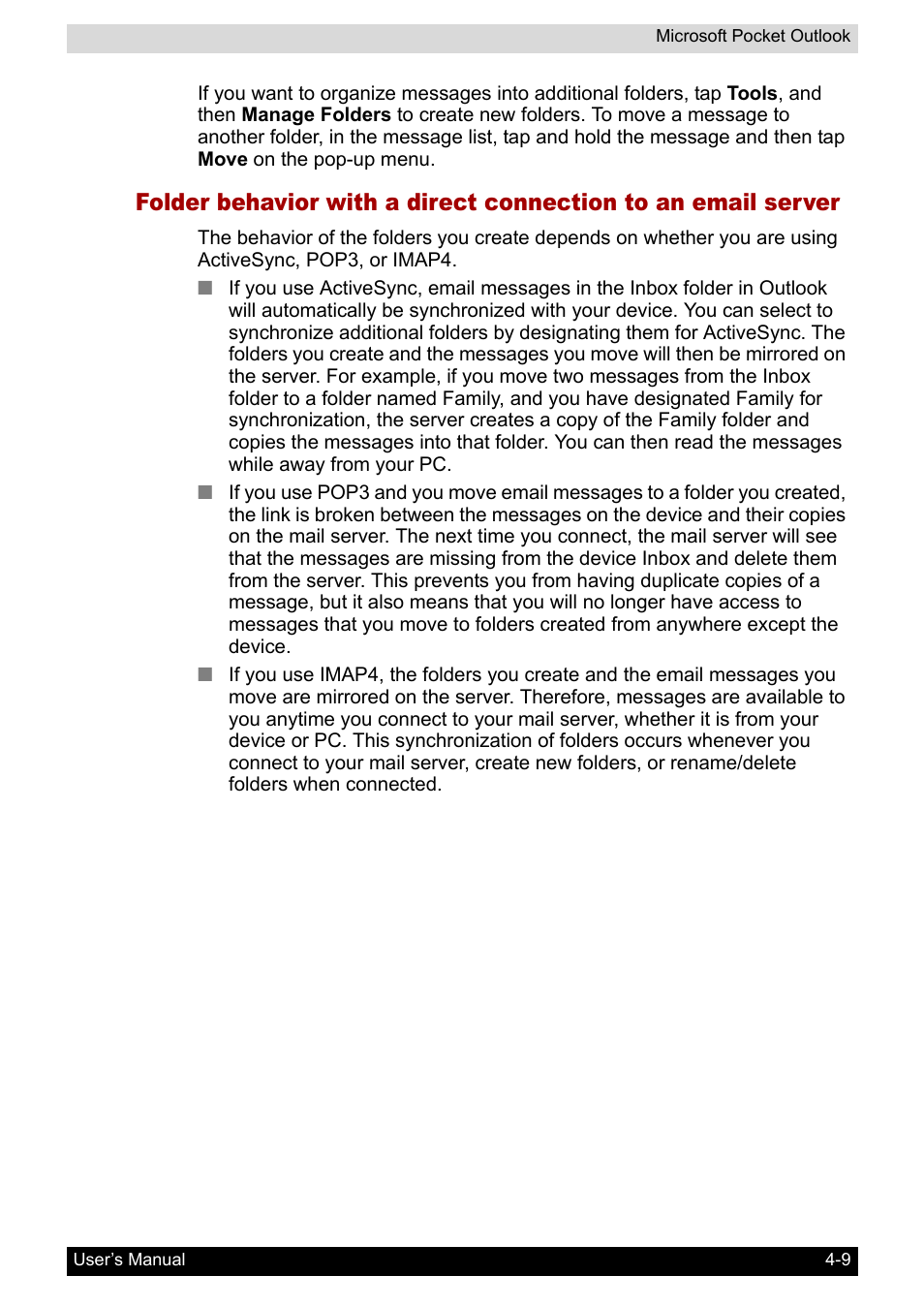 Toshiba Pocket PC e800 User Manual | Page 72 / 223
