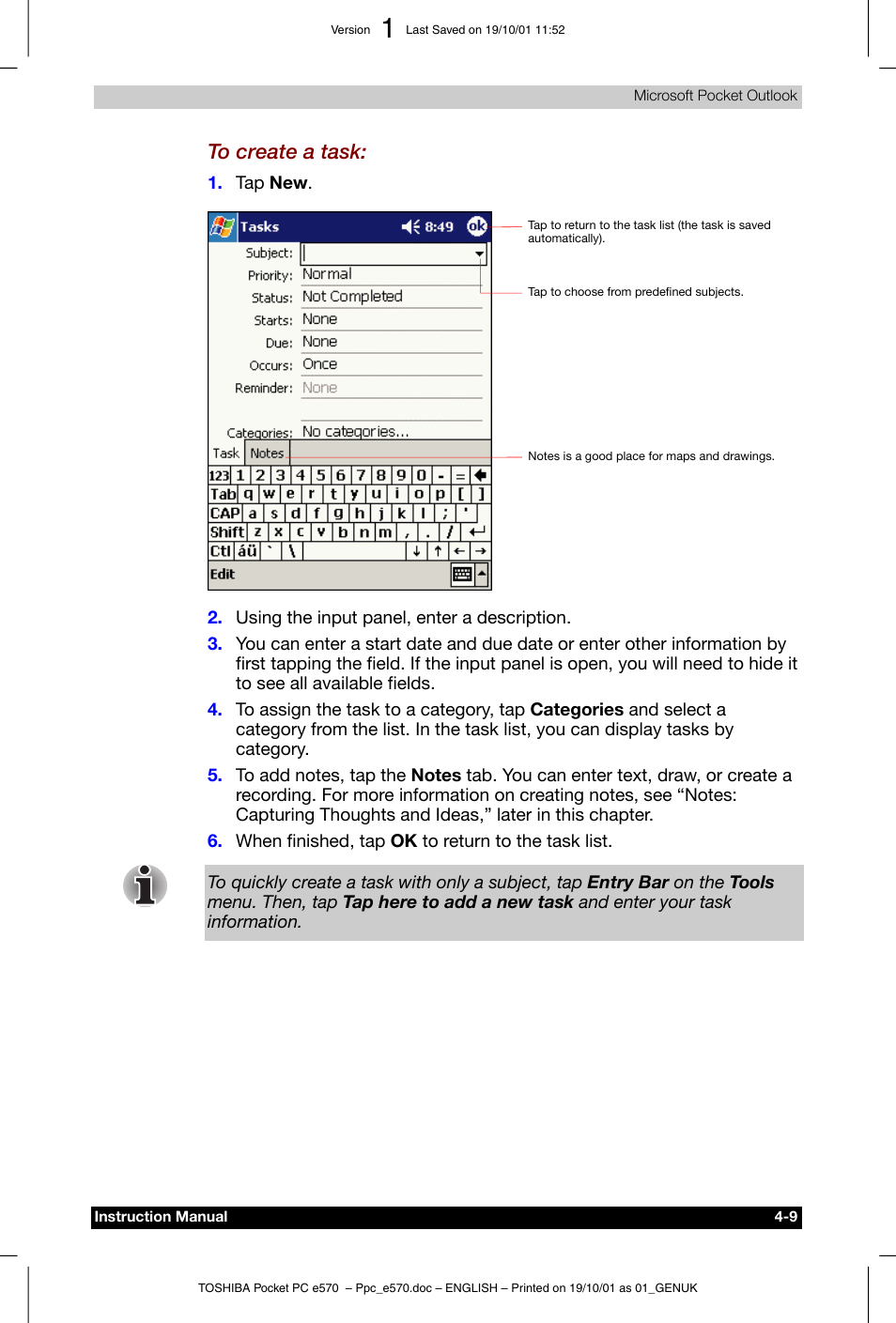 Toshiba Pocket PC e570 User Manual | Page 56 / 103