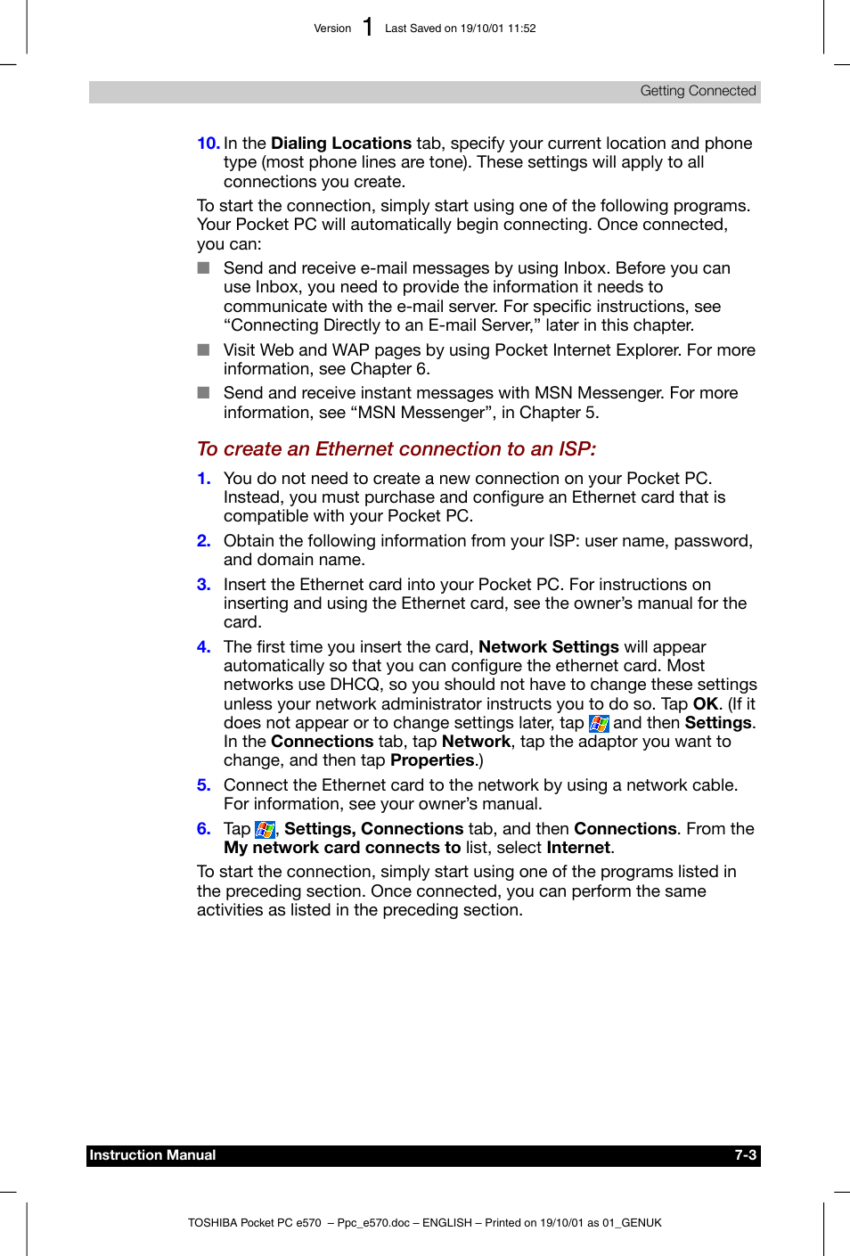 Toshiba Pocket PC e570 User Manual | Page 85 / 103