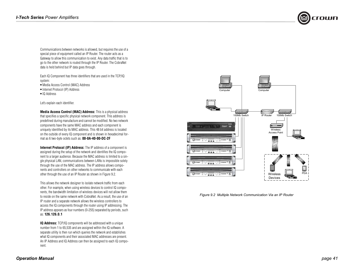 Crown Audio I-Tech Series User Manual | Page 41 / 48