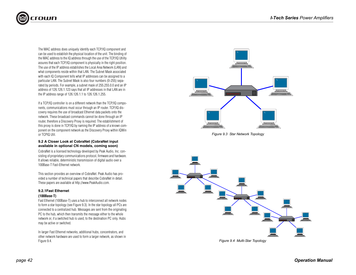 Crown Audio I-Tech Series User Manual | Page 42 / 48