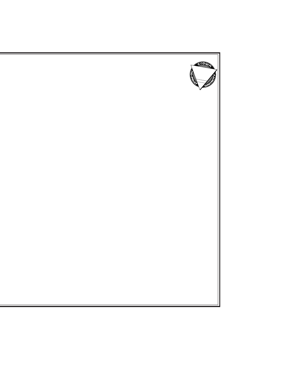 Three year full w arranty, Worldwide | Crown Audio IQ-P.I.P.-SMT User Manual | Page 3 / 39