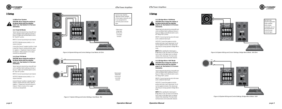 3 setup | Crown Audio CTs Series (Multi-Channel) User Manual | Page 5 / 17