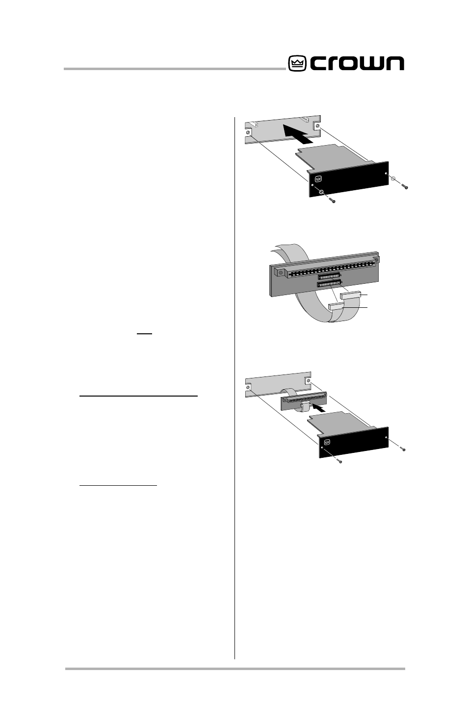 P.i.p, Pip2, Standard p.i.p. amplifiers | P.i.p.-pa, Pip2 amplifiers | Crown Audio P.I.P.-PA User Manual | Page 7 / 20