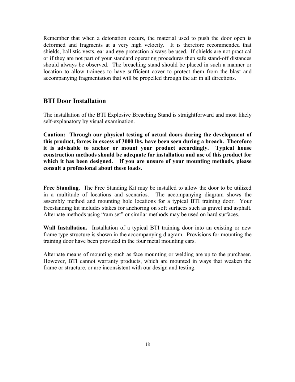 Breaching Technologies Explosive Breaching Kit User Manual | Page 18 / 19