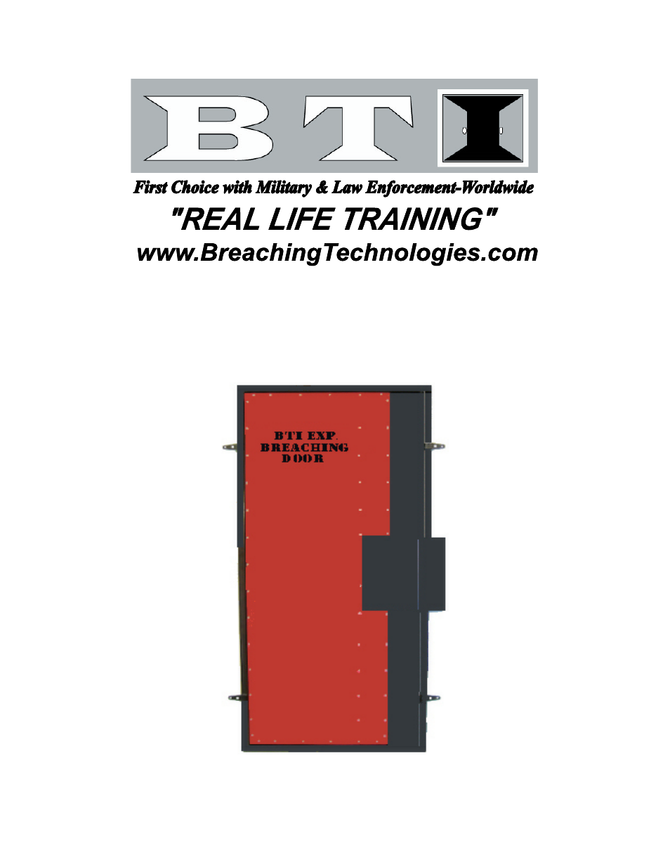 Breaching Technologies Strip_Lock Explosive Breaching Door User Manual | 13 pages