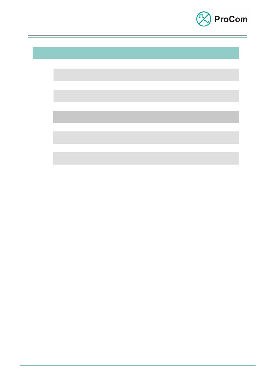 Data sheet, Dss1, Technical data | Procom DSS1 User Manual | Page 9 / 9